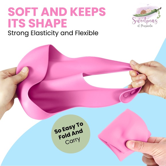 BABY AND TODDLER SILICONE FEEDING SETS INCLUDE BOWL WITH LID, 1 BIB AND 2 SPOONS - Picture 12 of 14